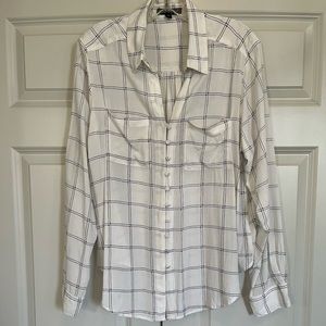 NWOT Velvet Heart Button Down Blouse, Size Large